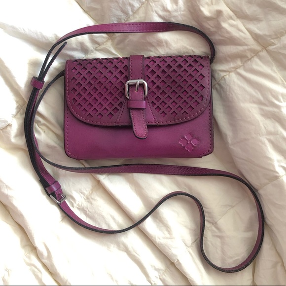 Patricia Nash Handbags - Patricia Nash Fuchsia Leather Crossbody Purse